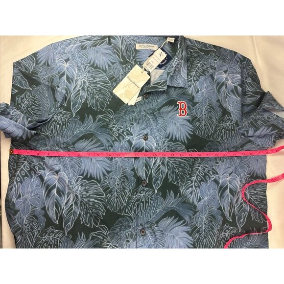 NWT Tommy Bahama Navy Boston Red Sox Island Zone Button-Up Shirt XXL - Picture 12 of 12